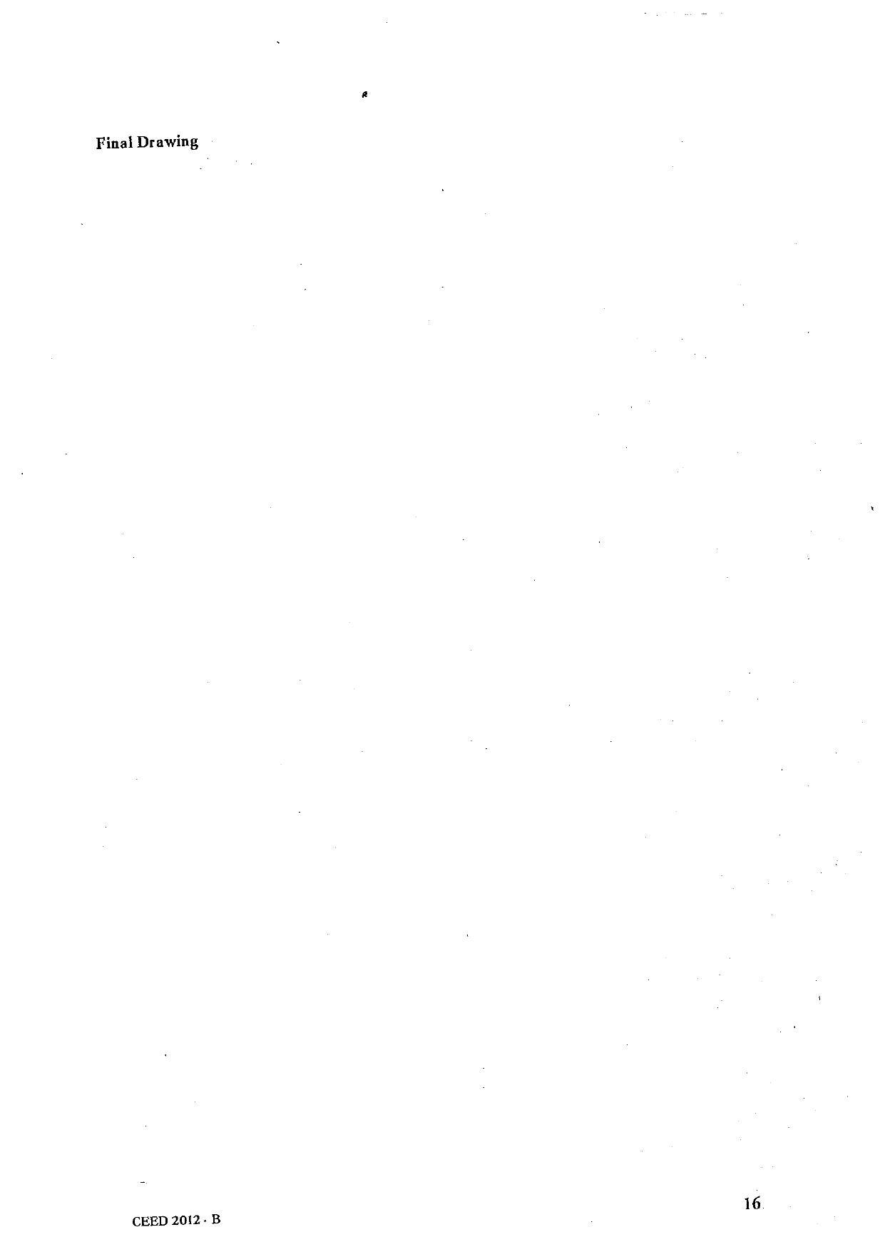 CEED 2012 Question Paper - Page 16