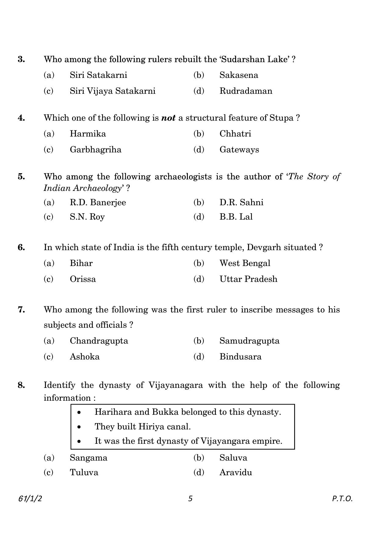 CBSE Class 12 61-1-2 History 2023 Question Paper - Page 5