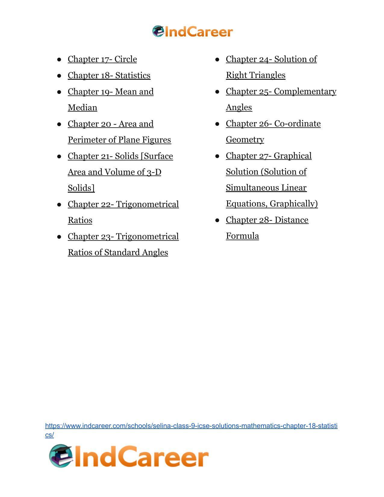 Selina Class 9 ICSE Solutions Mathematics : Chapter 18- Statistics - Page 21