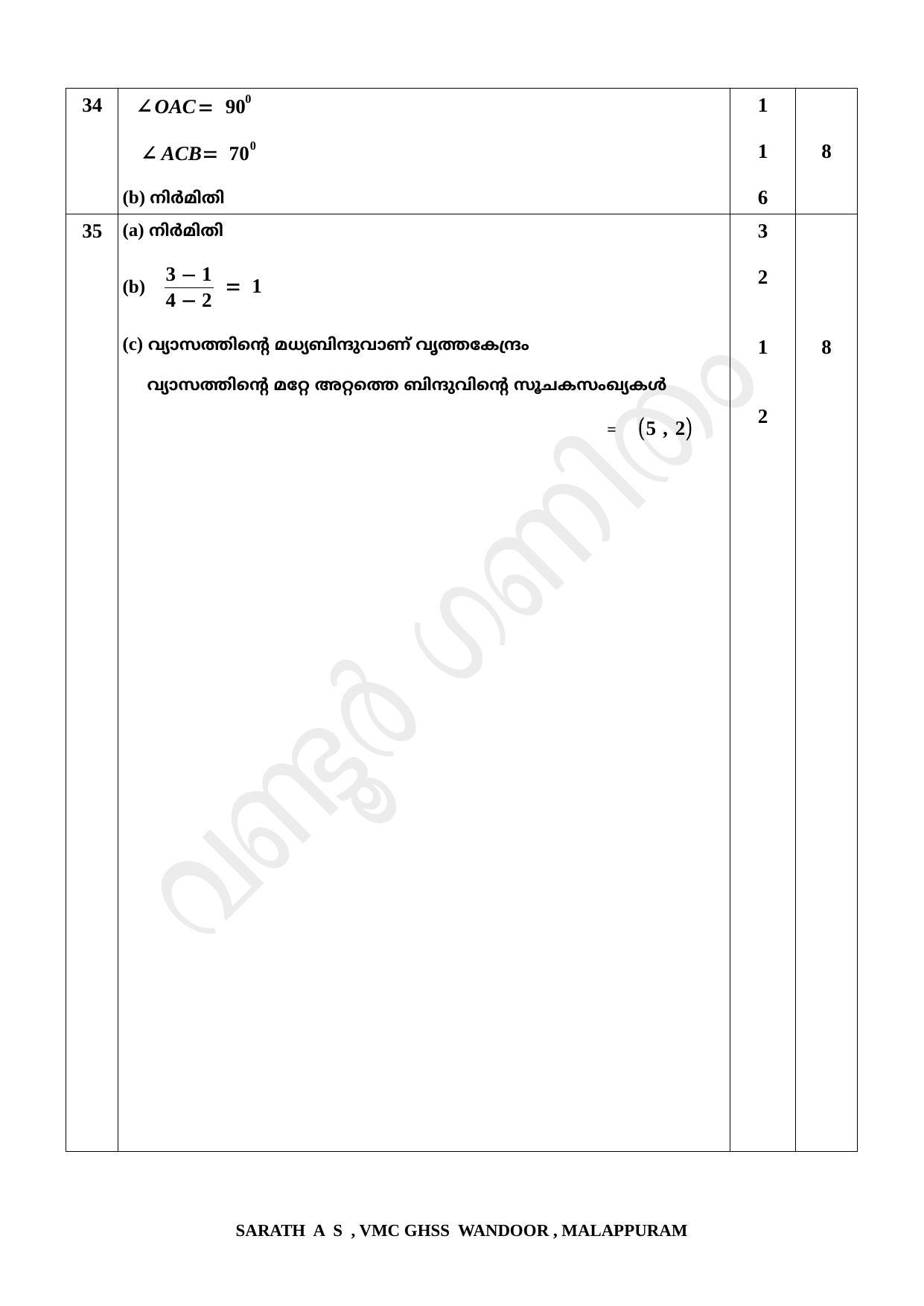 Kerala SSLC 2022 Maths Answer Key (MM) (Annual) - Page 5