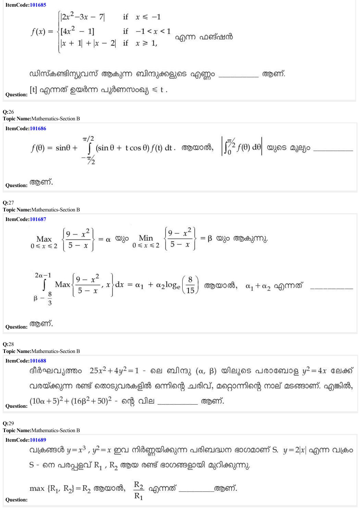 JEE Mains 2022: BTech Malayalam (Shift 1) 24-06-2022 Question Paper - Page 8