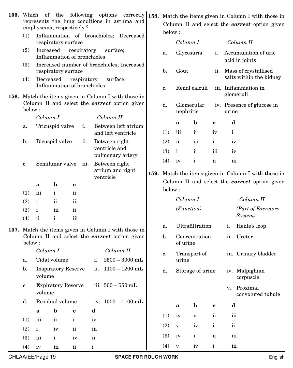 NEET English EE 2019 Question Paper - Page 19