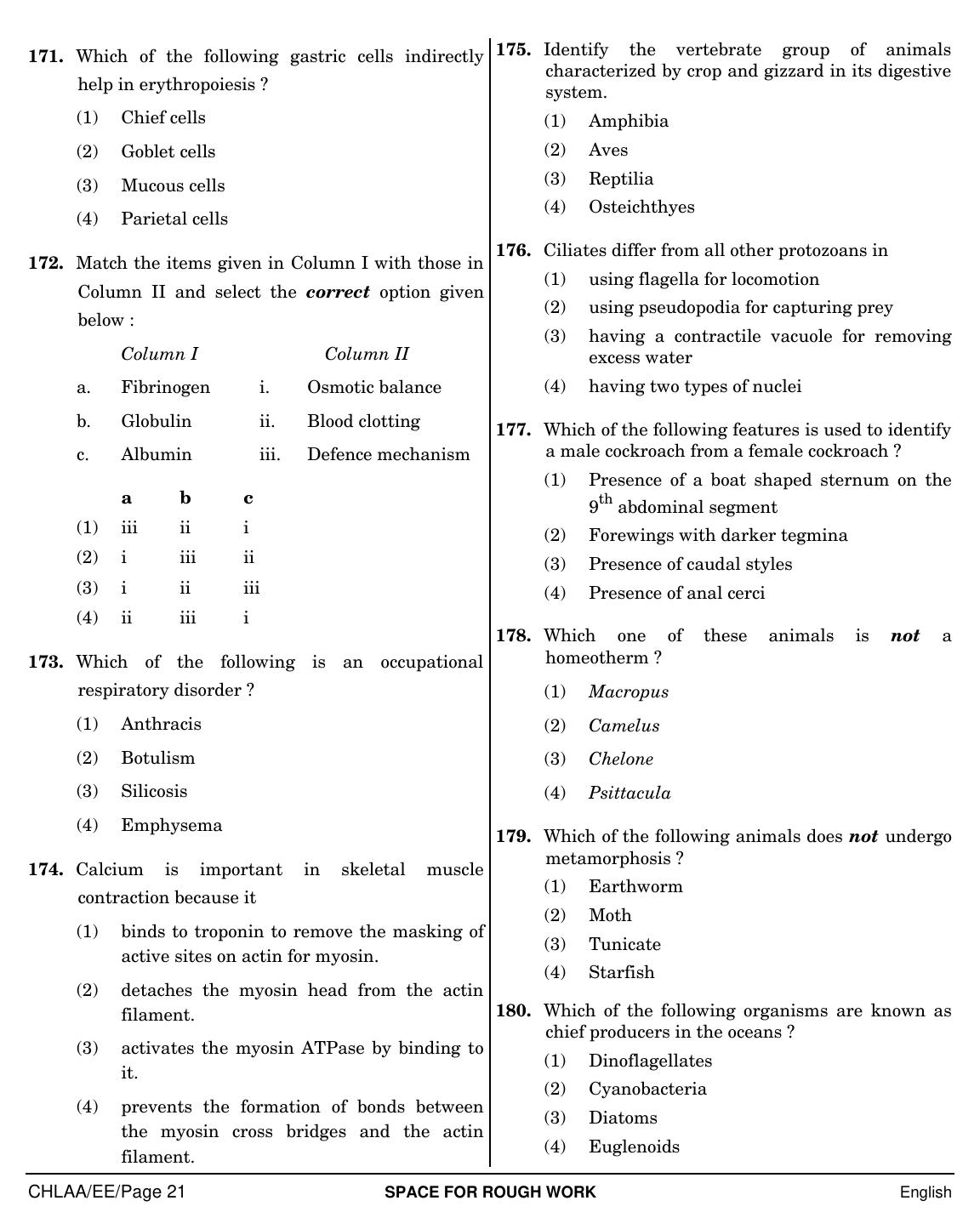 NEET English EE 2019 Question Paper - Page 21