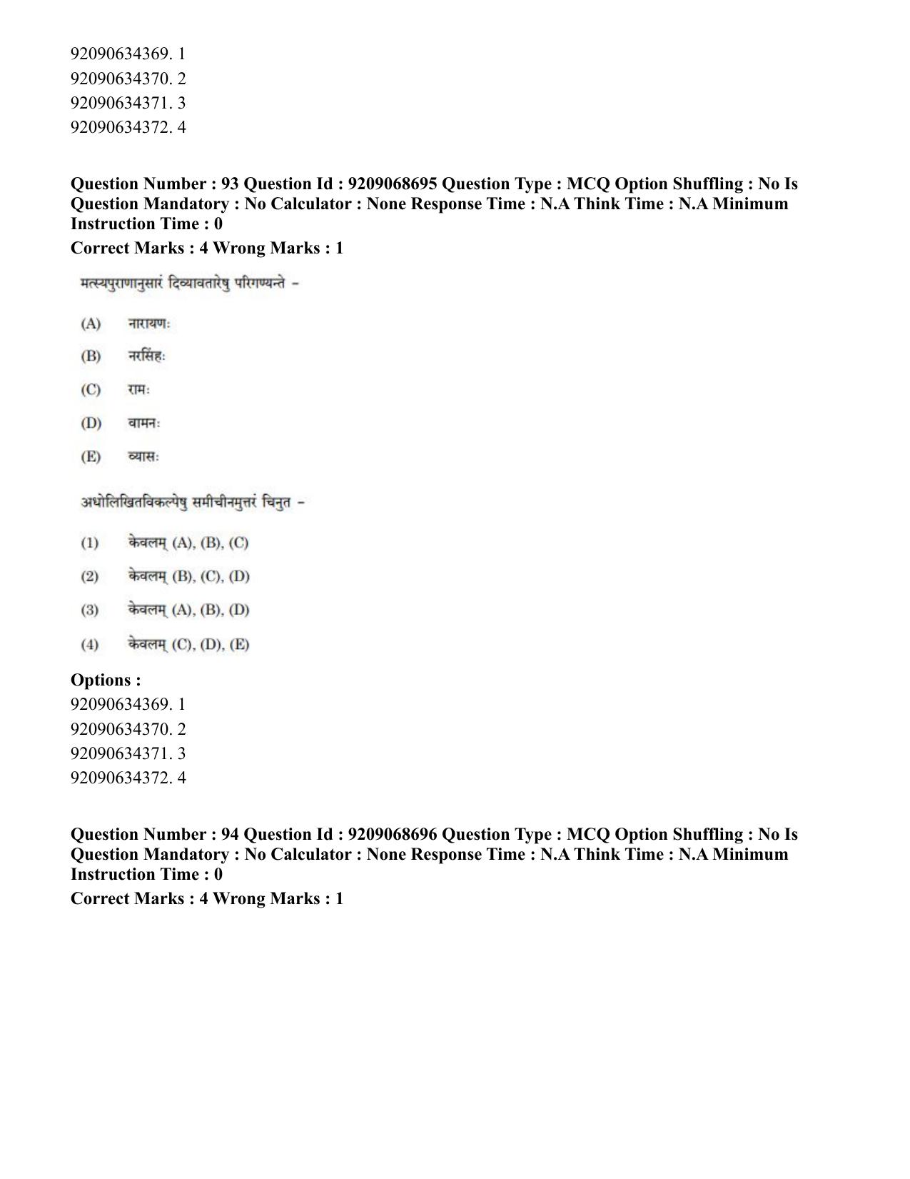 CUET PG 2023: ACQP16 – Puranetihas (Hindi)-Shift 3 (08-06-2023) Question Paper - Page 133