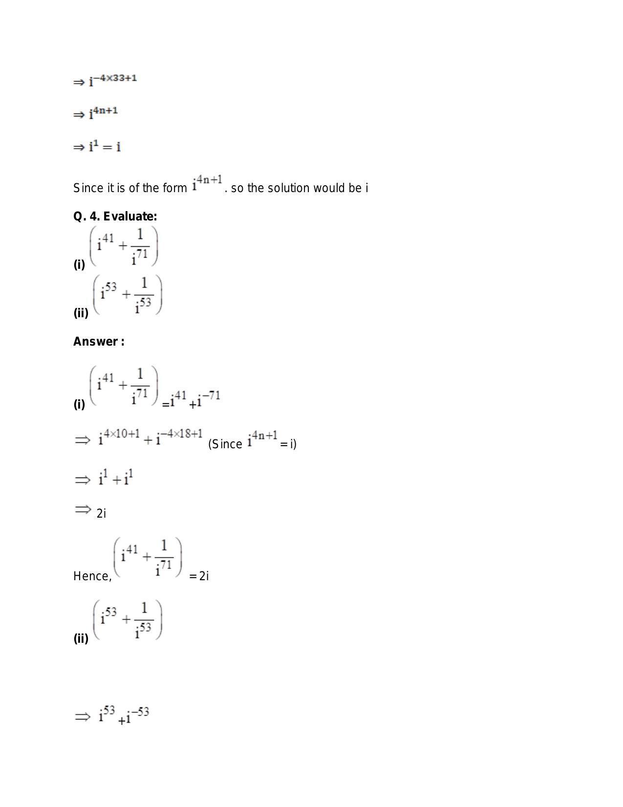 Chapter 5: Complex Numbers and Quadratic Equations: RS Aggarwal Class 11 Solutions  - Page 4