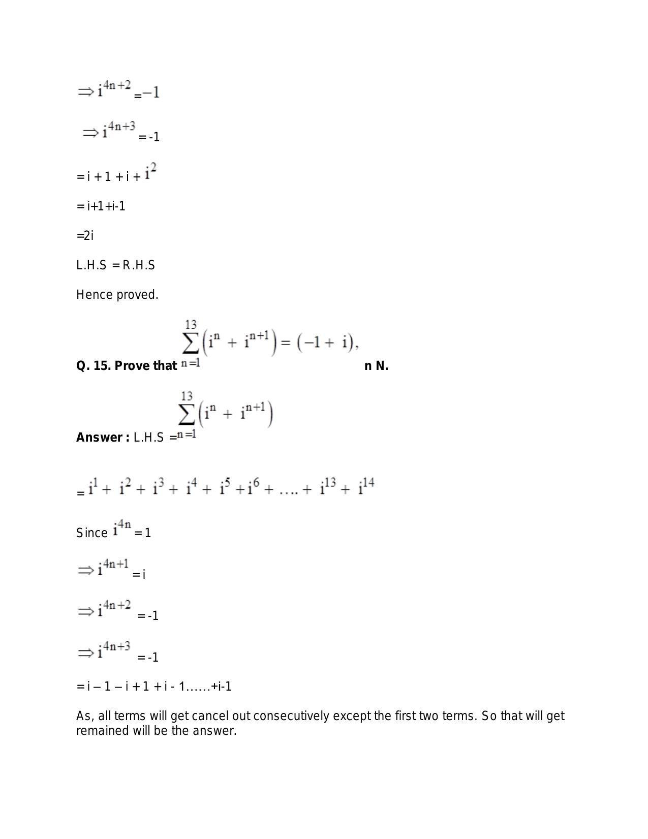 Chapter 5: Complex Numbers and Quadratic Equations: RS Aggarwal Class 11 Solutions  - Page 12