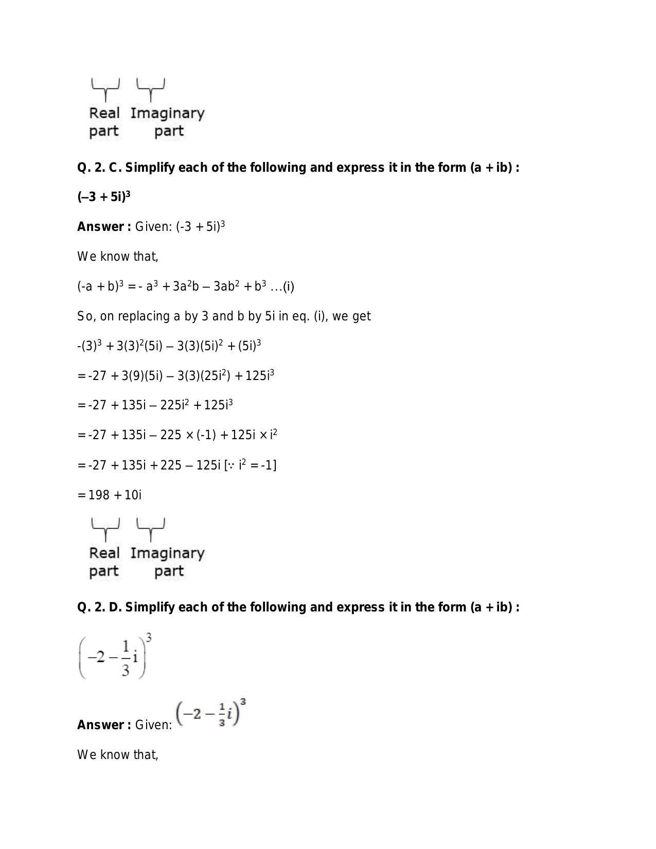 Chapter 5: Complex Numbers and Quadratic Equations: RS Aggarwal Class 11 Solutions  - Page 19