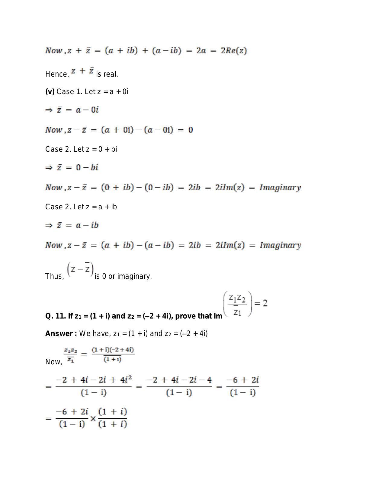 Chapter 5: Complex Numbers and Quadratic Equations: RS Aggarwal Class 11 Solutions  - Page 107
