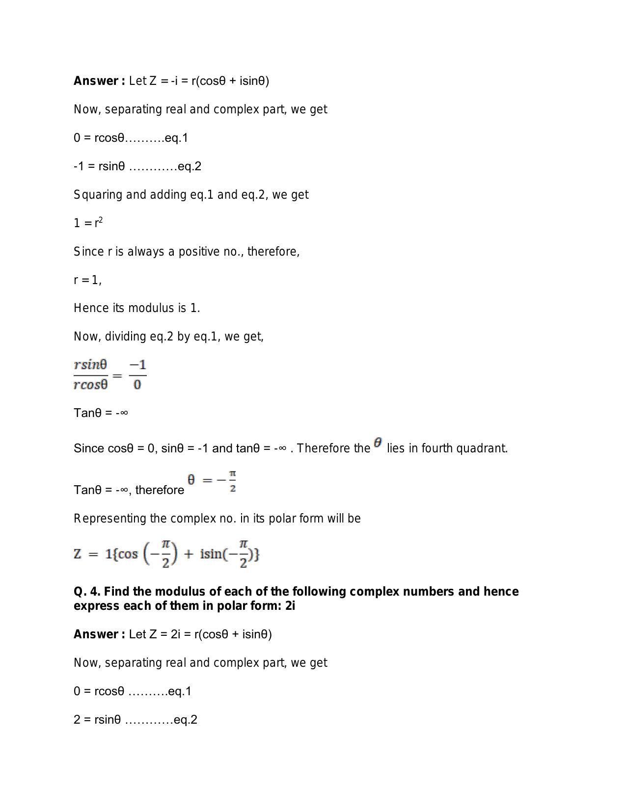 Chapter 5: Complex Numbers and Quadratic Equations: RS Aggarwal Class 11 Solutions  - Page 111