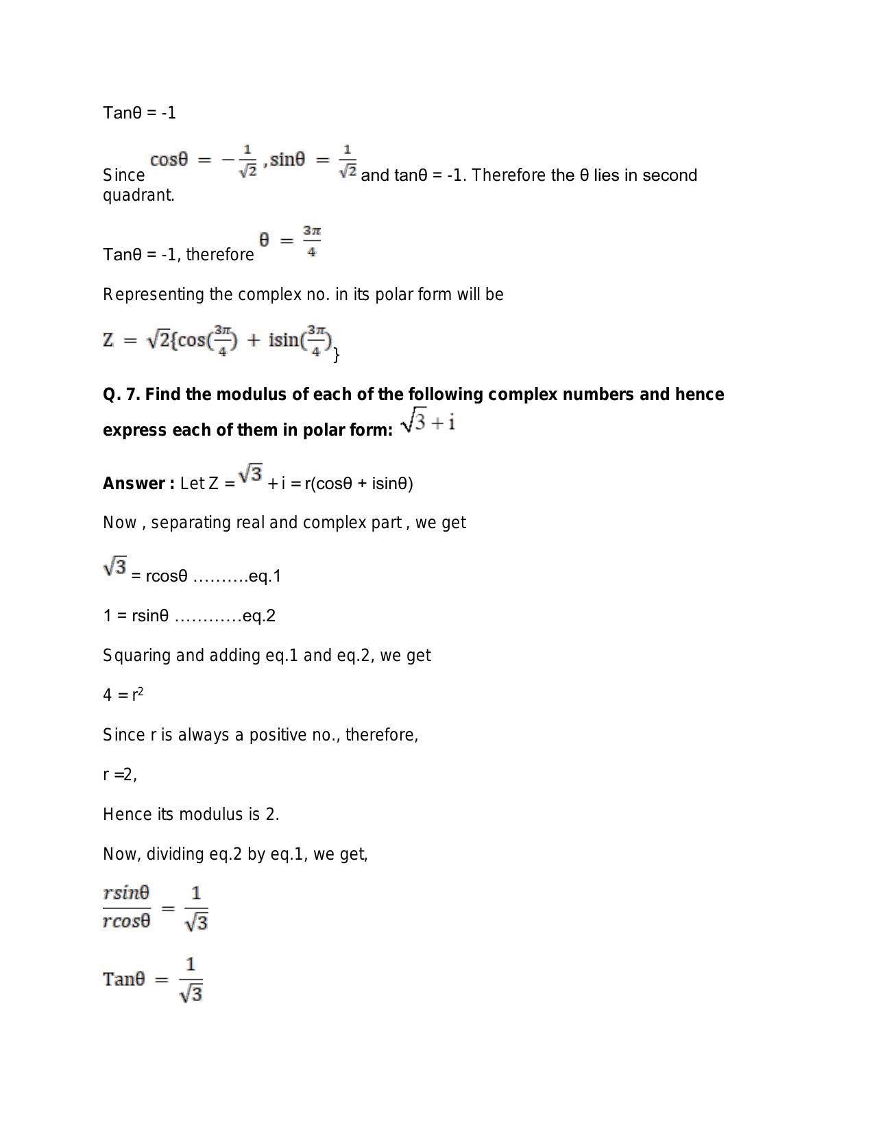 Chapter 5: Complex Numbers and Quadratic Equations: RS Aggarwal Class 11 Solutions  - Page 114