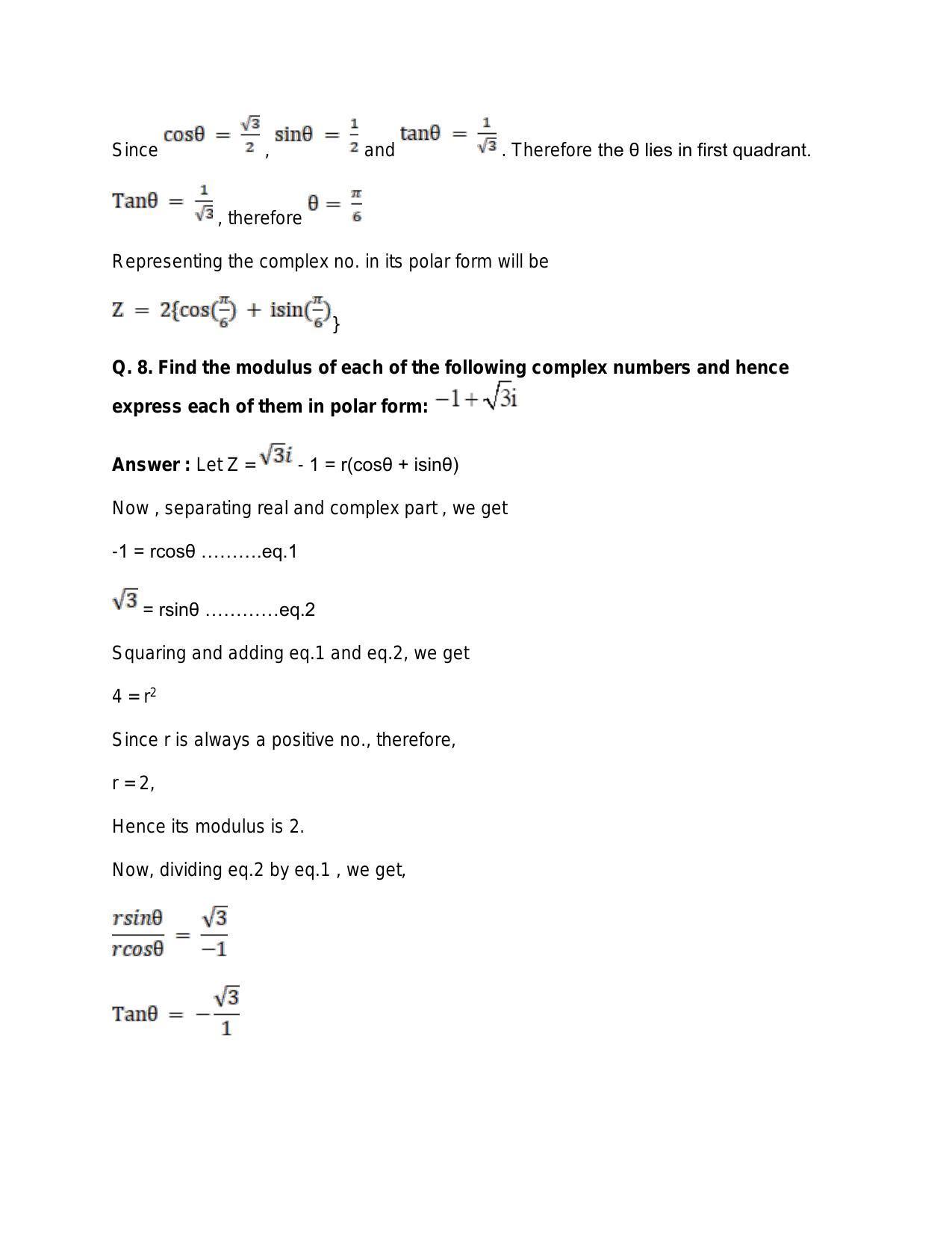 Chapter 5: Complex Numbers and Quadratic Equations: RS Aggarwal Class 11 Solutions  - Page 115