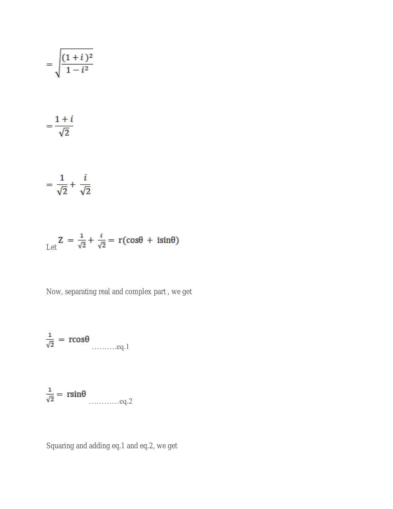 Chapter 5: Complex Numbers and Quadratic Equations: RS Aggarwal Class 11 Solutions  - Page 129