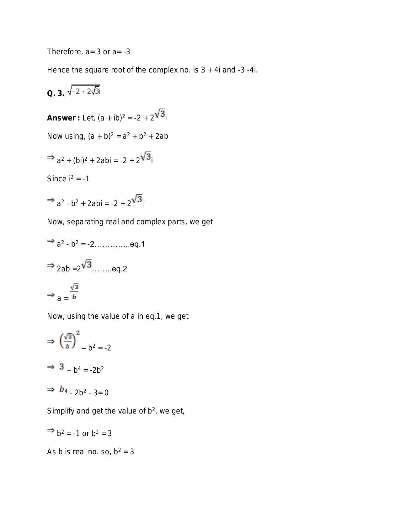 Chapter 5: Complex Numbers and Quadratic Equations: RS Aggarwal Class 11 Solutions  - Page 153