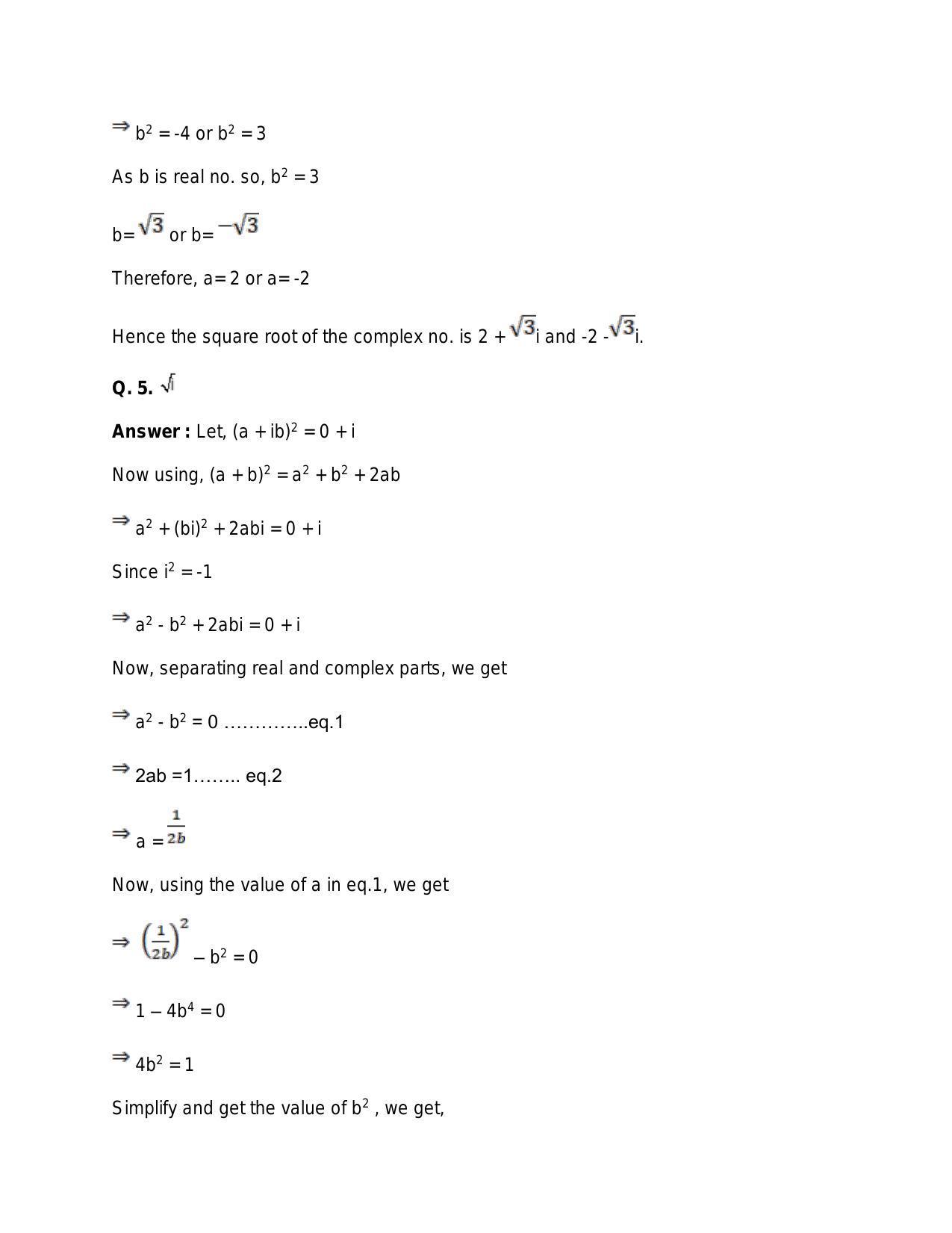 Chapter 5: Complex Numbers and Quadratic Equations: RS Aggarwal Class 11 Solutions  - Page 155