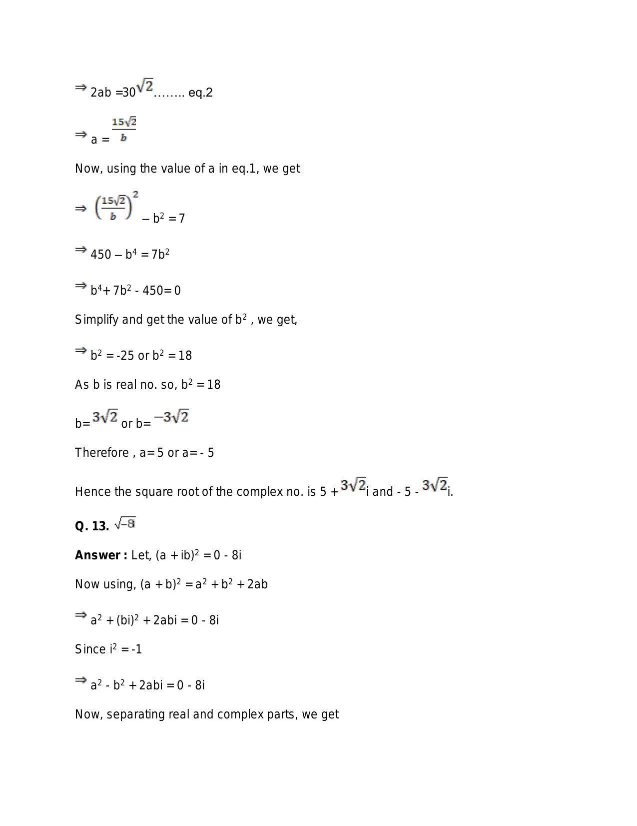 Chapter 5: Complex Numbers and Quadratic Equations: RS Aggarwal Class 11 Solutions  - Page 163