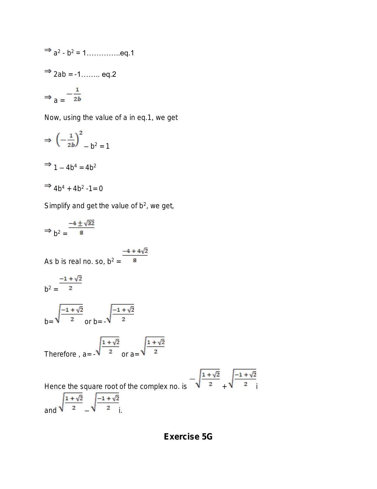 Chapter 5: Complex Numbers and Quadratic Equations: RS Aggarwal Class 11 Solutions  - Page 165