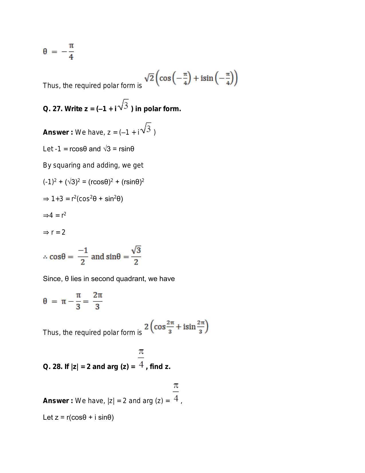 Chapter 5: Complex Numbers and Quadratic Equations: RS Aggarwal Class 11 Solutions  - Page 179