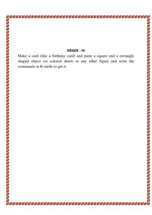Worksheet for Class 4 Computers Assignment 12