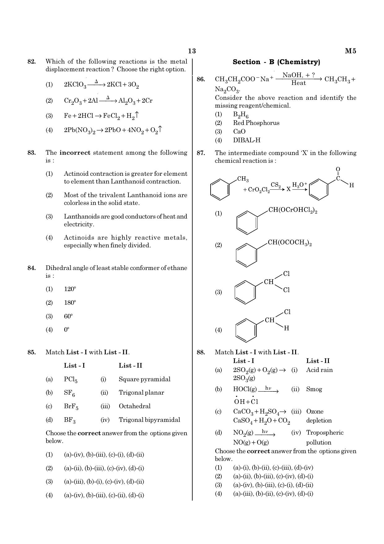 NEET M5 2021 Question Paper - Page 13