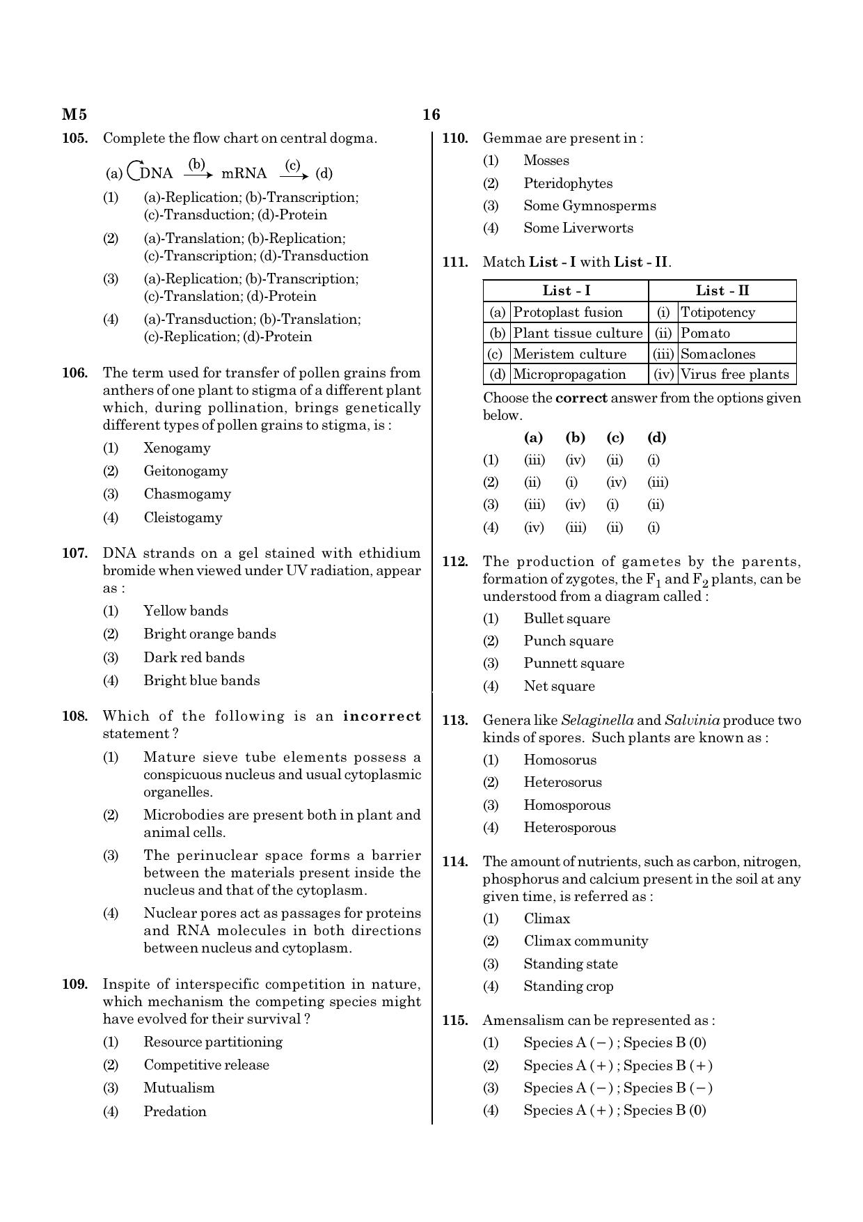 NEET M5 2021 Question Paper - Page 16
