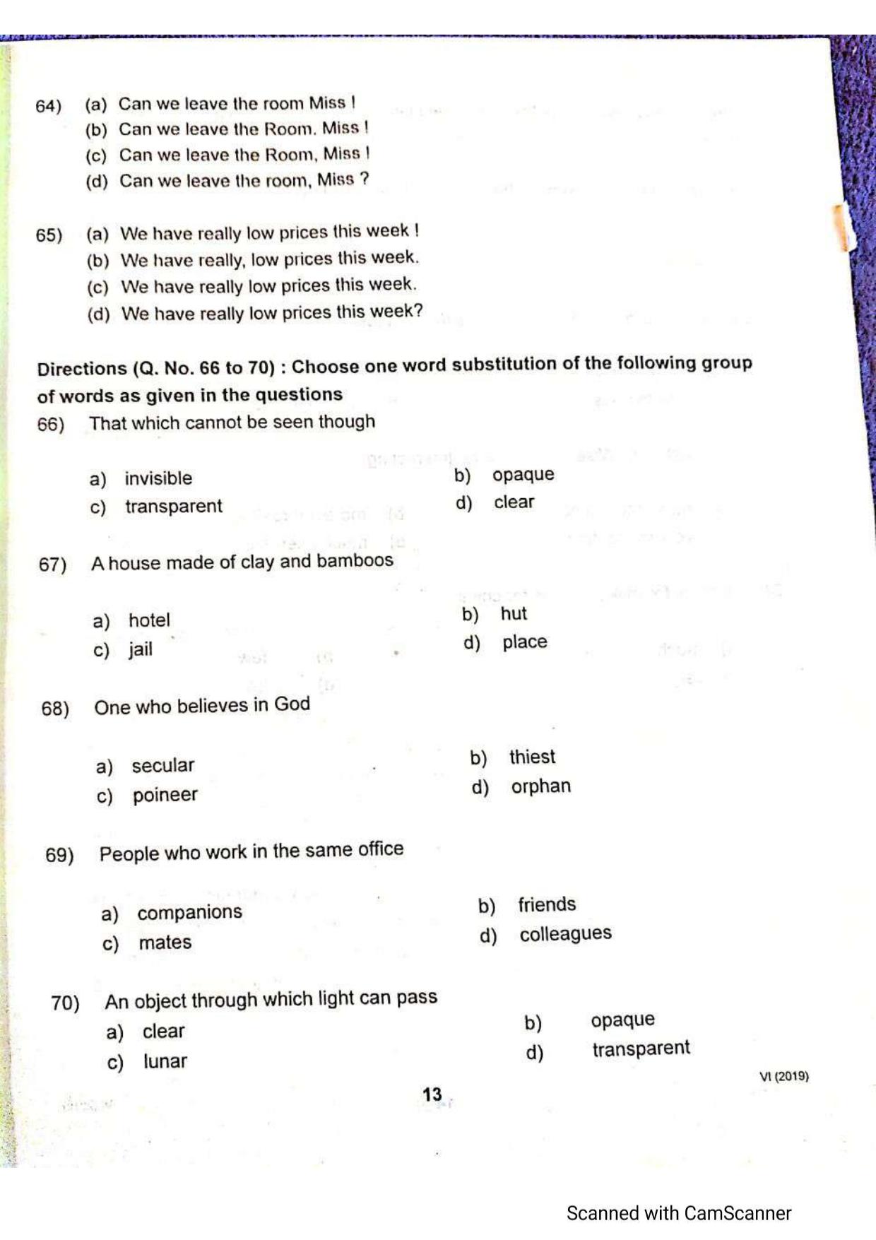 JKSSEE 2019 Class 6 Question Paper - Page 12