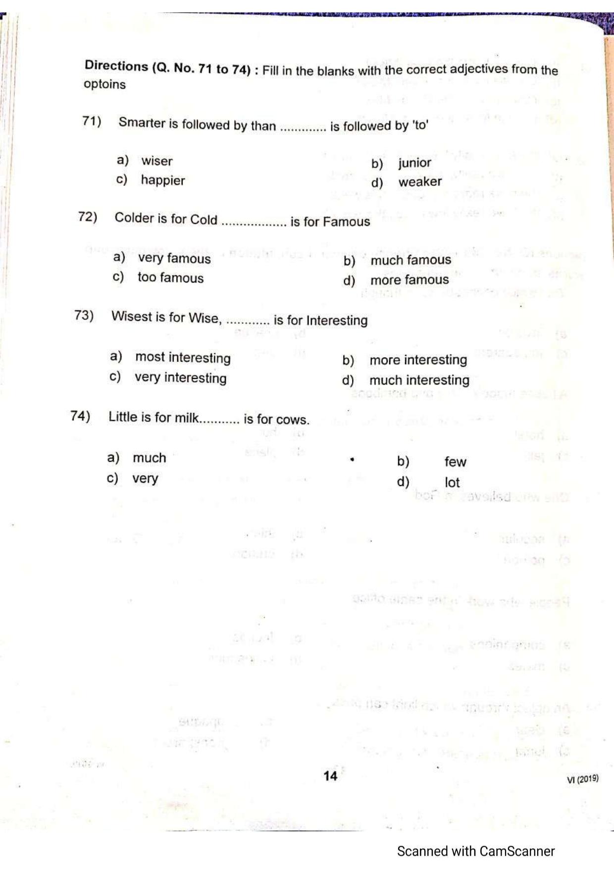 JKSSEE 2019 Class 6 Question Paper - Page 13