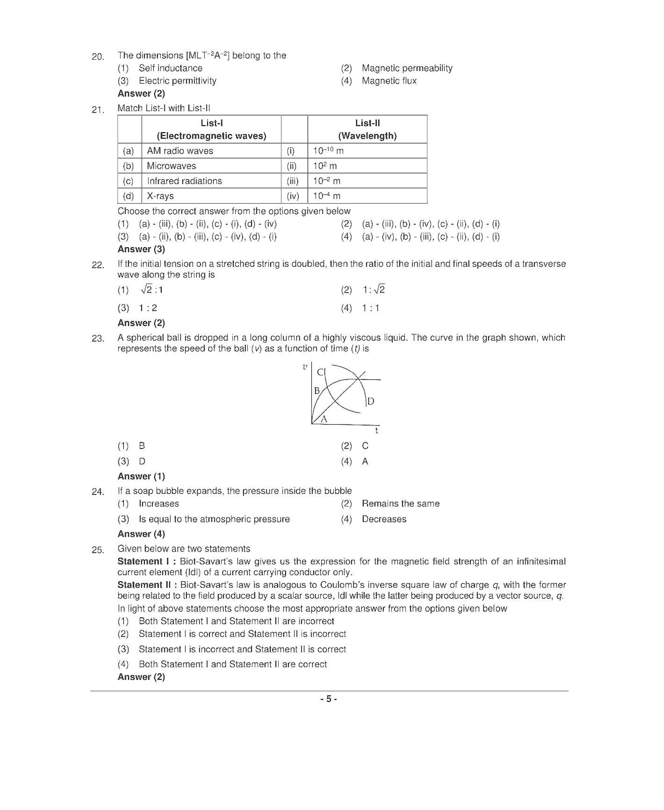 NEET T4 2021 Question Paper - Page 4