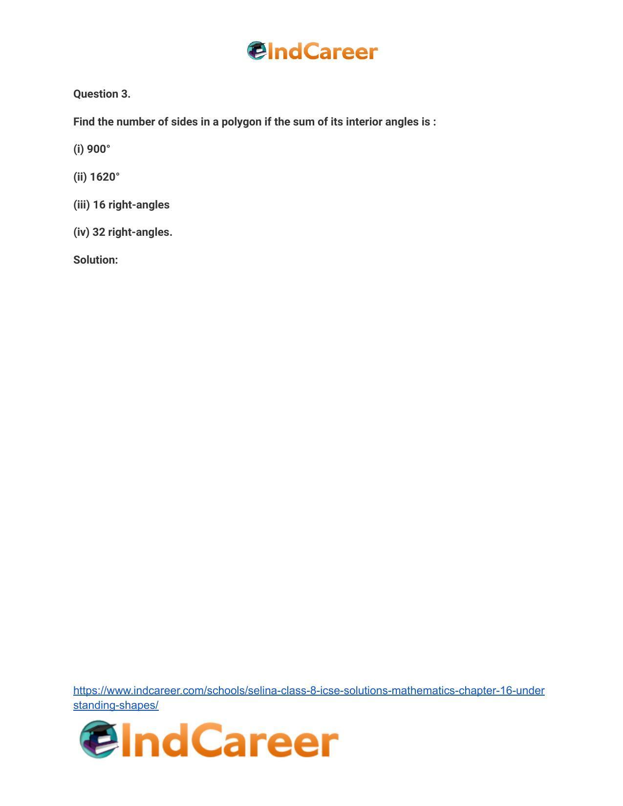 Selina Class 8 ICSE Solutions Mathematics : Chapter 16- Understanding Shapes - Page 4