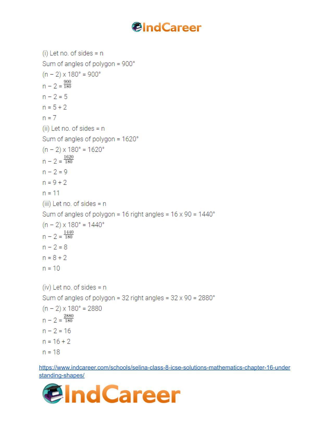Selina Class 8 ICSE Solutions Mathematics : Chapter 16- Understanding Shapes - Page 5