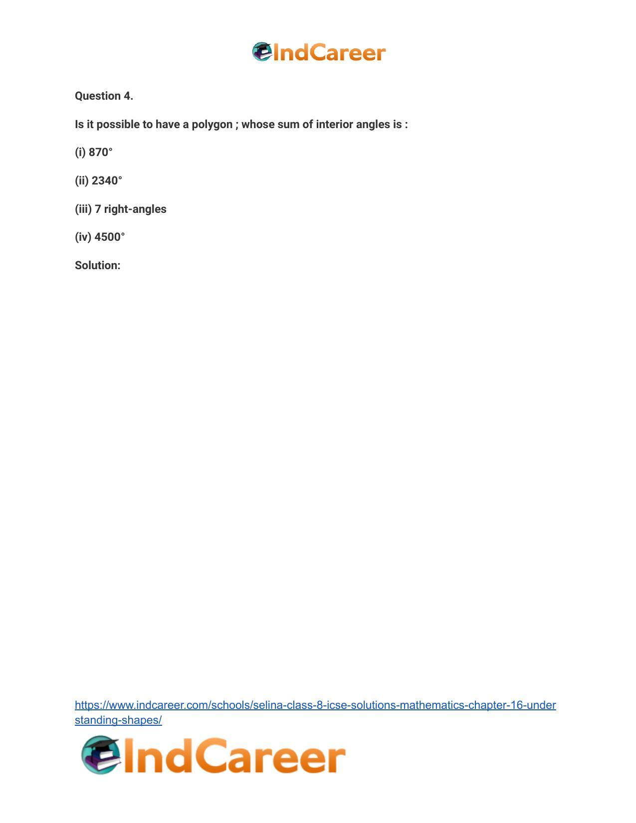 Selina Class 8 ICSE Solutions Mathematics : Chapter 16- Understanding Shapes - Page 6