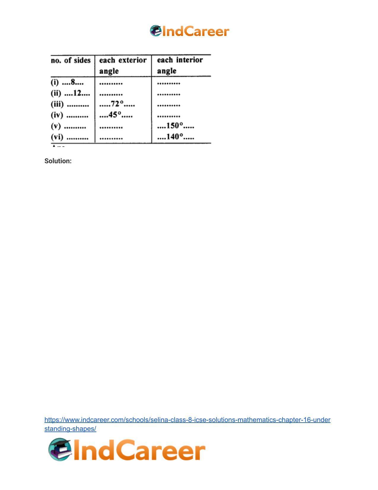 Selina Class 8 ICSE Solutions Mathematics : Chapter 16- Understanding Shapes - Page 17