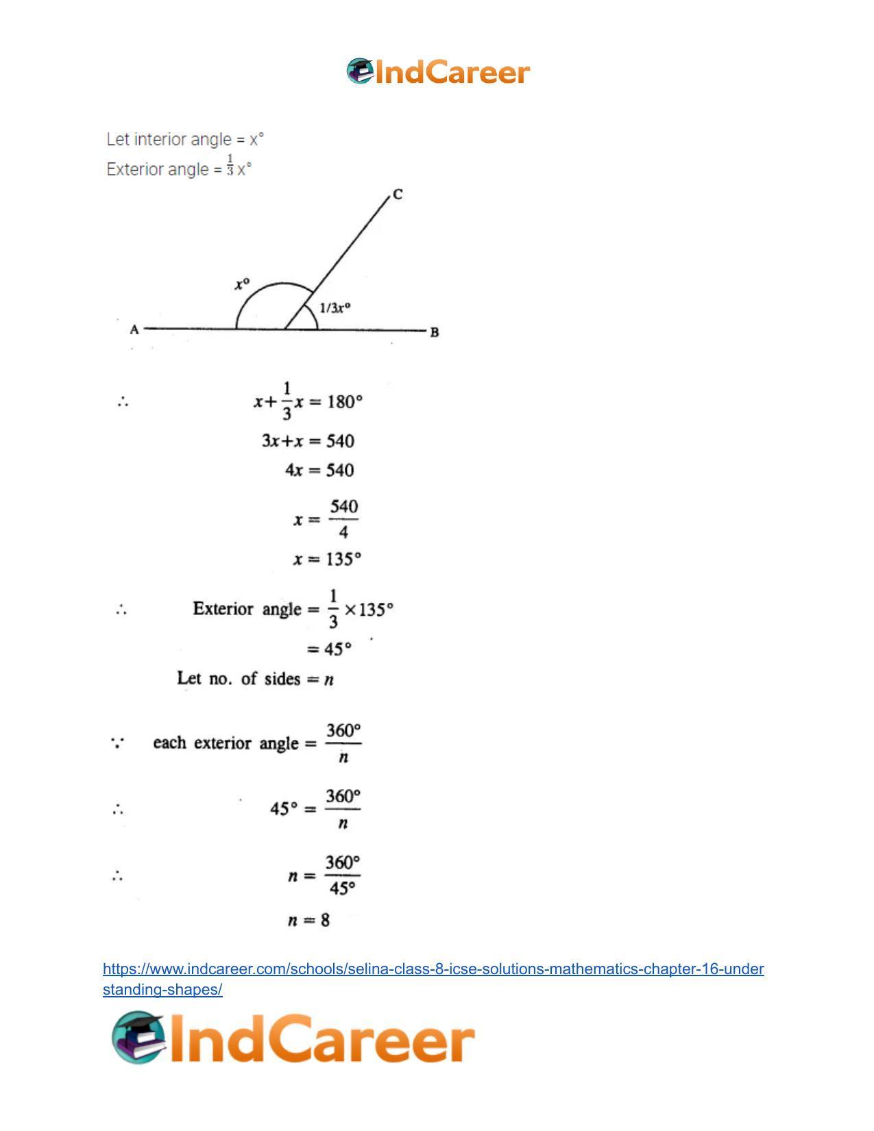 Selina Class 8 ICSE Solutions Mathematics : Chapter 16- Understanding Shapes - Page 26
