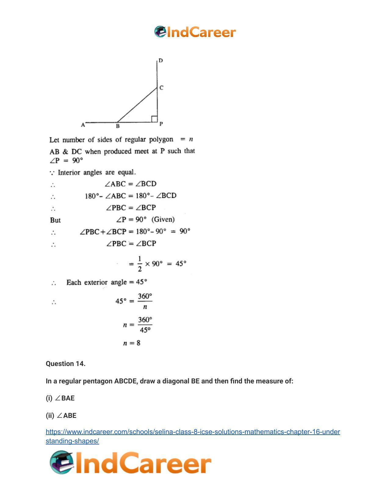 Selina Class 8 ICSE Solutions Mathematics : Chapter 16- Understanding Shapes - Page 32