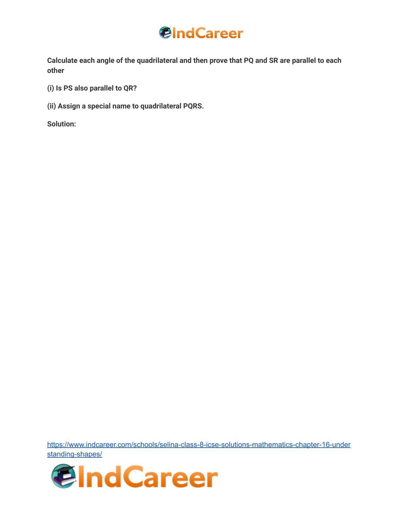 Selina Class 8 ICSE Solutions Mathematics : Chapter 16- Understanding Shapes - Page 47