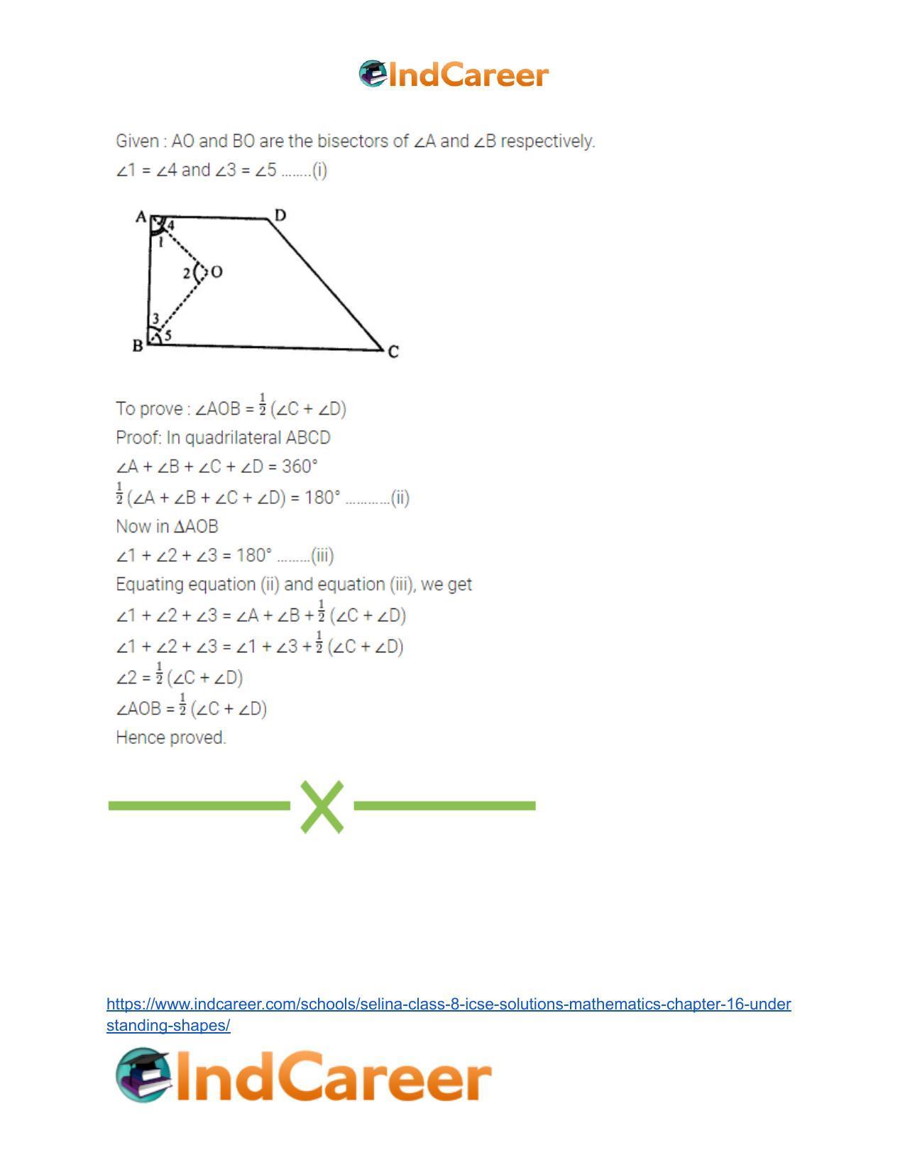 Selina Class 8 ICSE Solutions Mathematics : Chapter 16- Understanding Shapes - Page 53