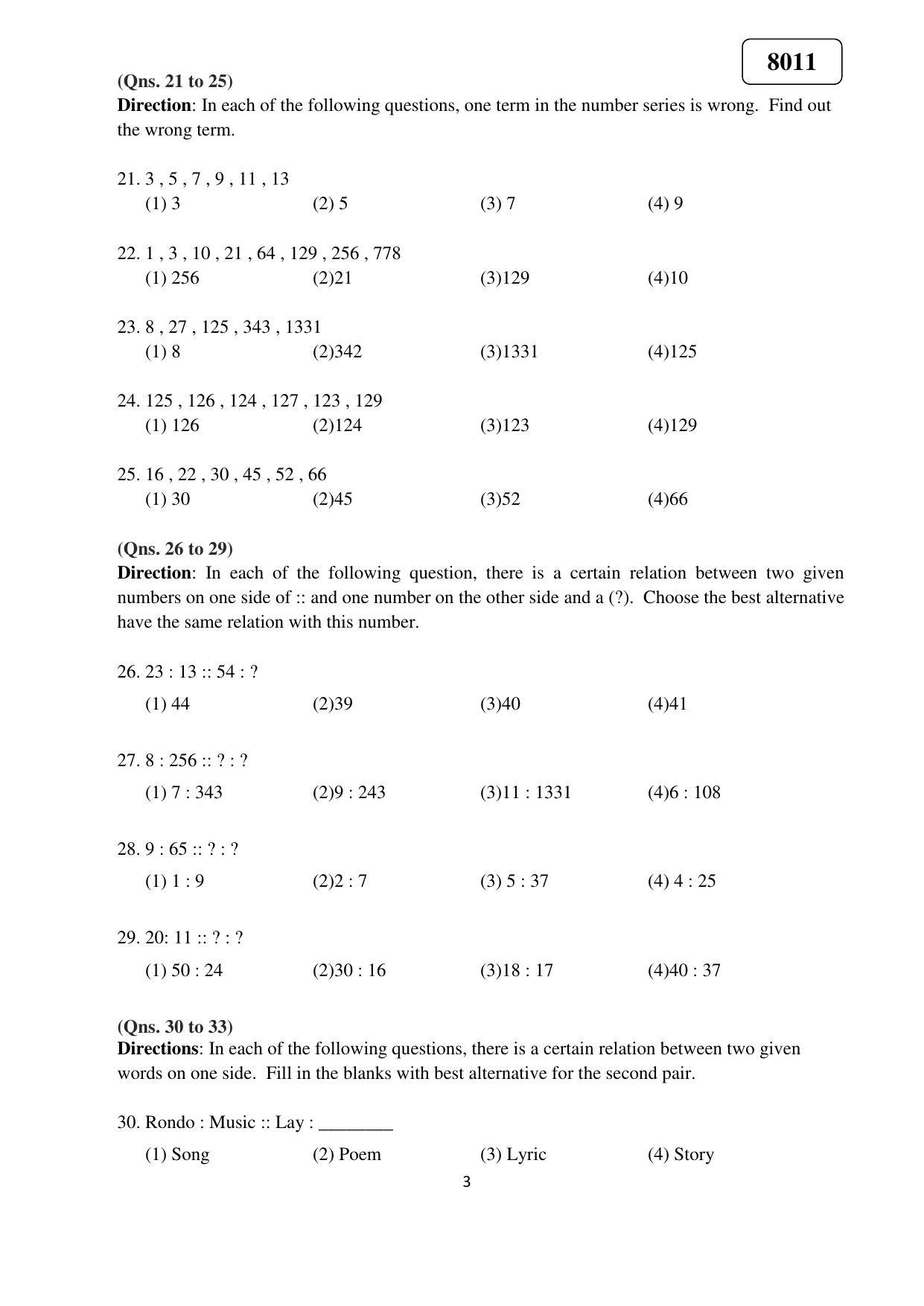 Puducherry NMMS 2018 Question Paper - Page 4
