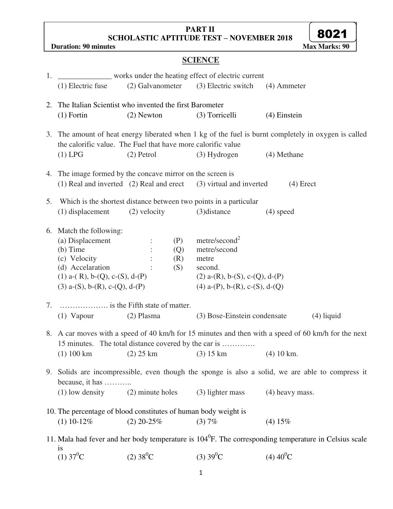 Puducherry NMMS 2018 Question Paper - Page 16