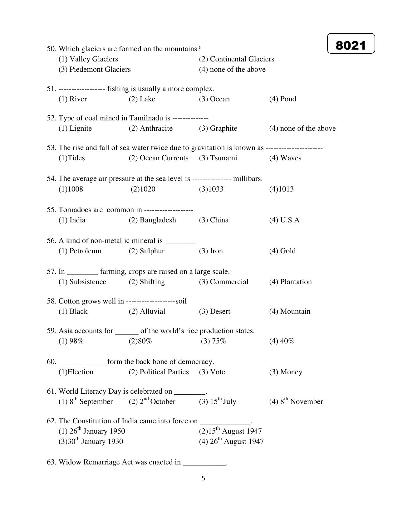 Puducherry NMMS 2018 Question Paper - Page 20