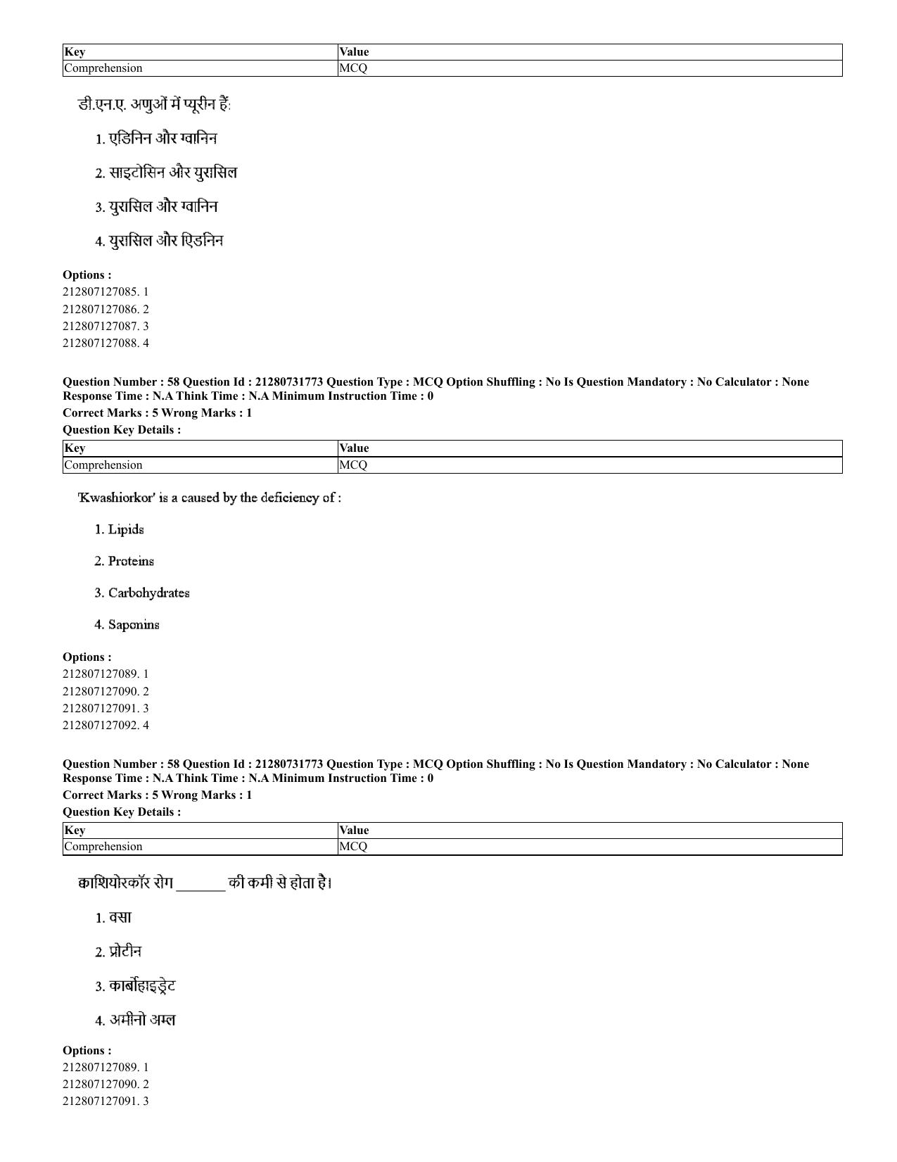 CUET 2023 English Hindi Shift 3 Question Papers - Page 41