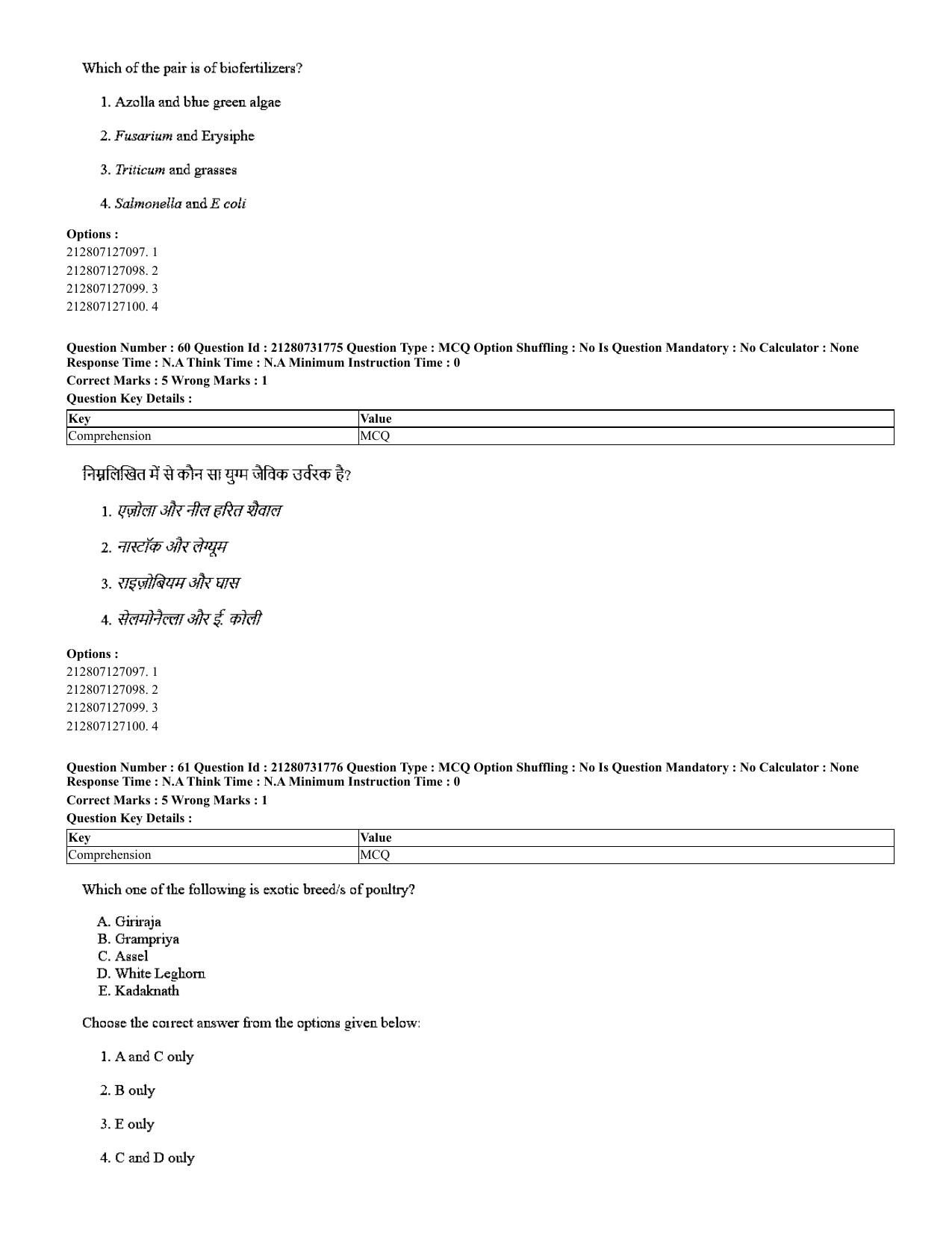 CUET 2023 English Hindi Shift 3 Question Papers - Page 43