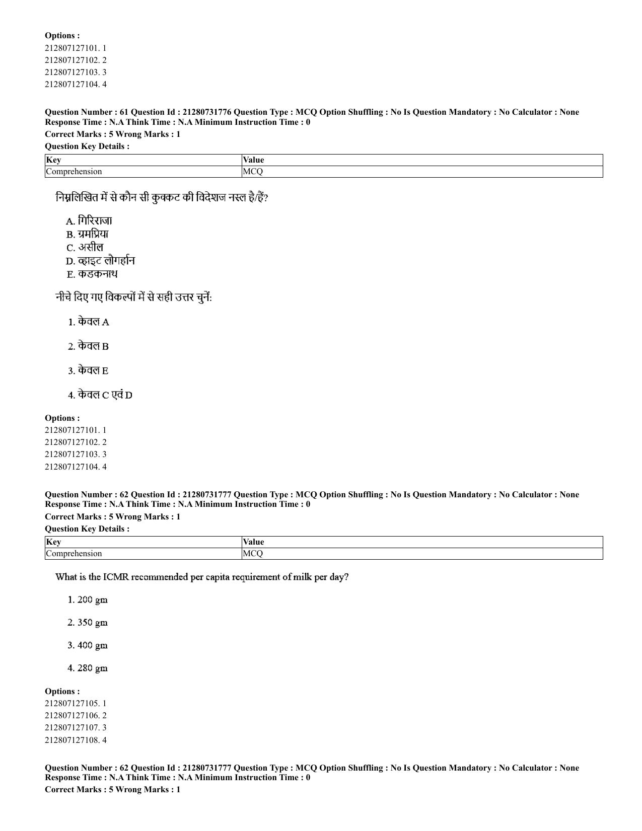CUET 2023 English Hindi Shift 3 Question Papers - Page 44
