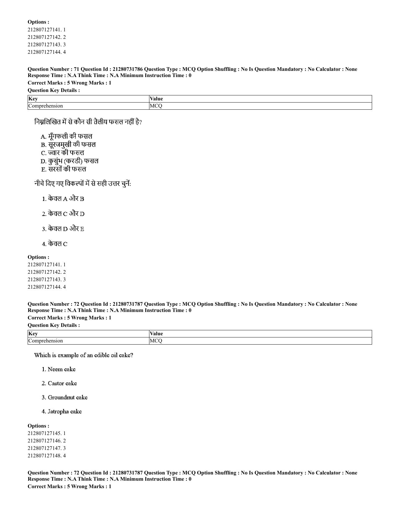CUET 2023 English Hindi Shift 3 Question Papers - Page 52