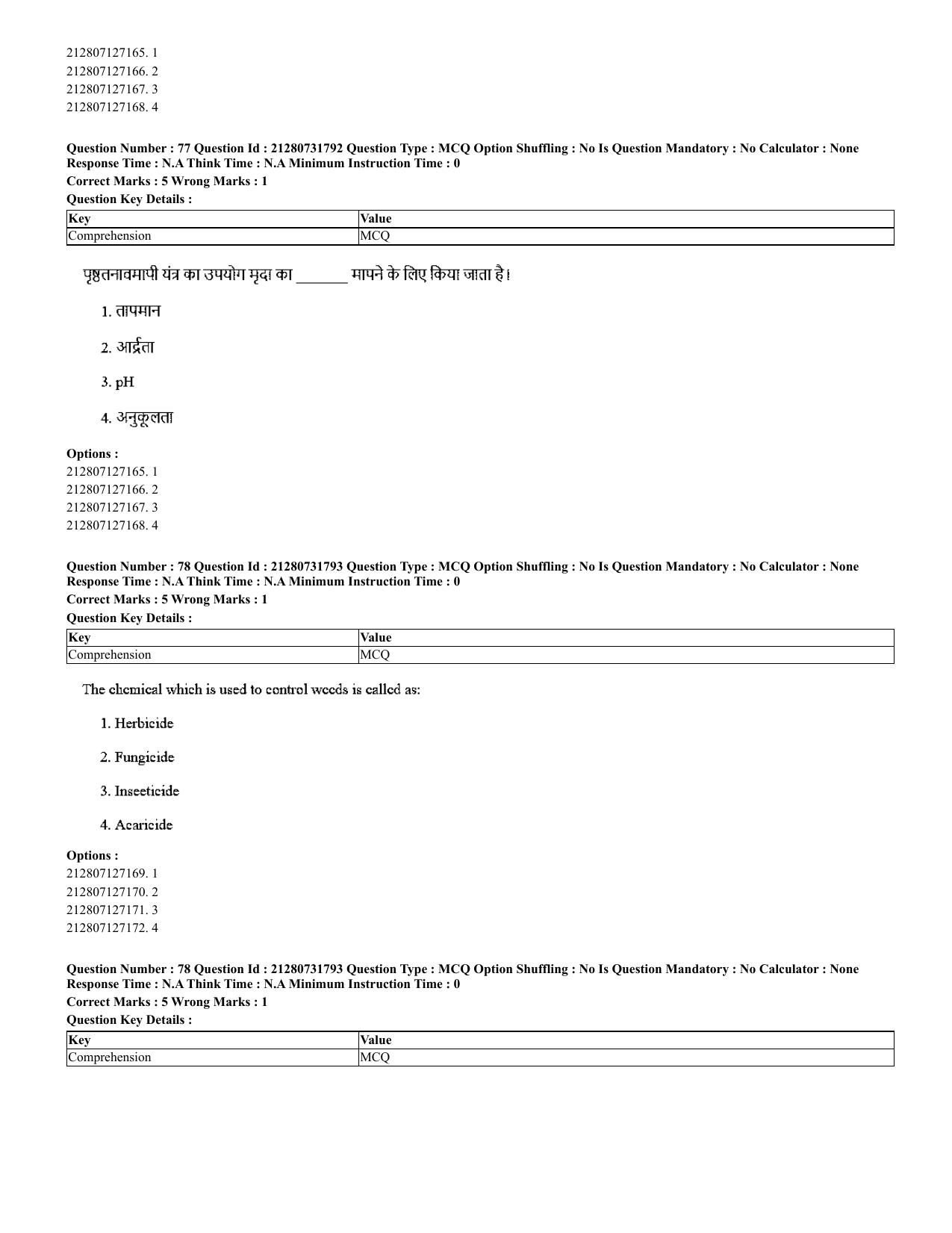 CUET 2023 English Hindi Shift 3 Question Papers - Page 57