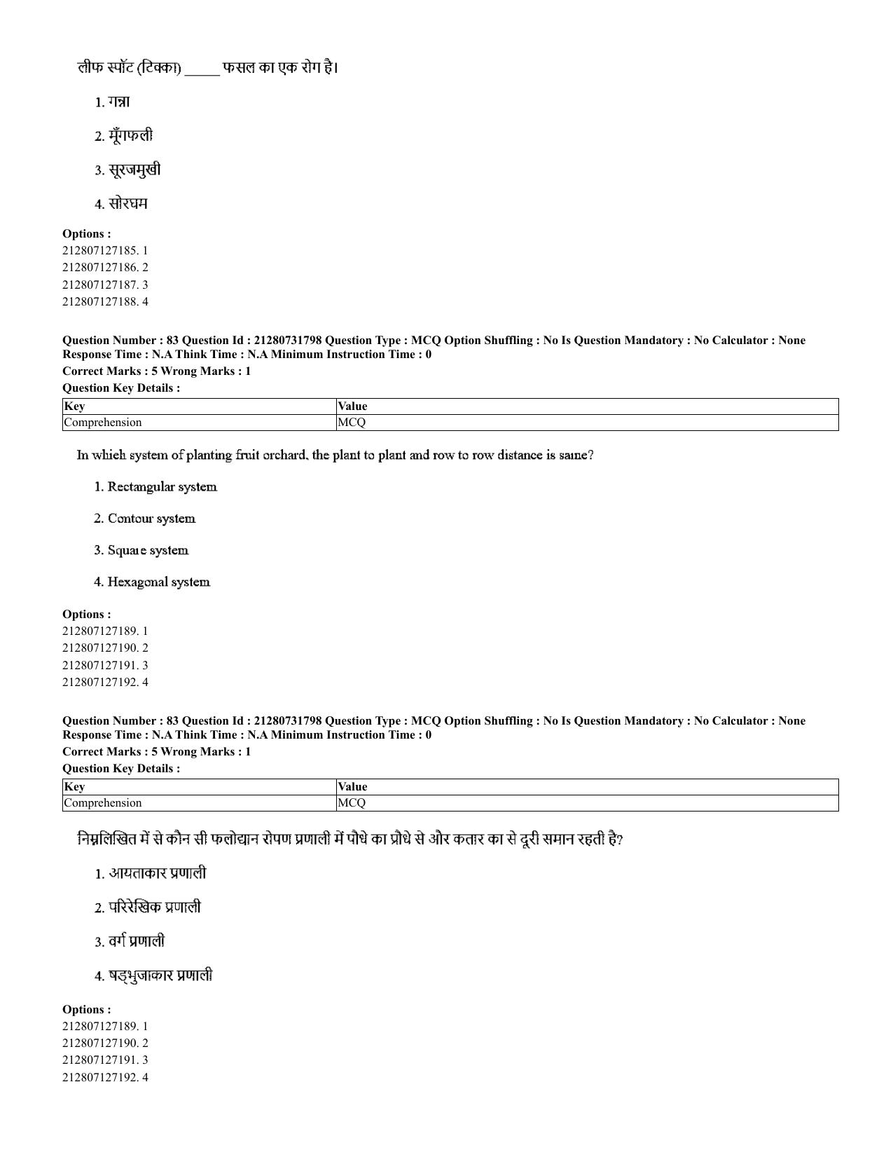 CUET 2023 English Hindi Shift 3 Question Papers - Page 62