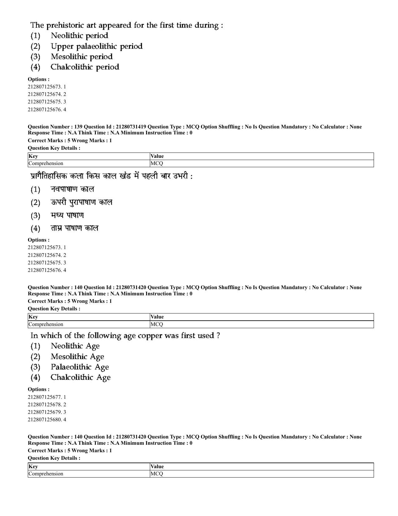 CUET 2023 English Hindi Shift 3 Question Papers - Page 108