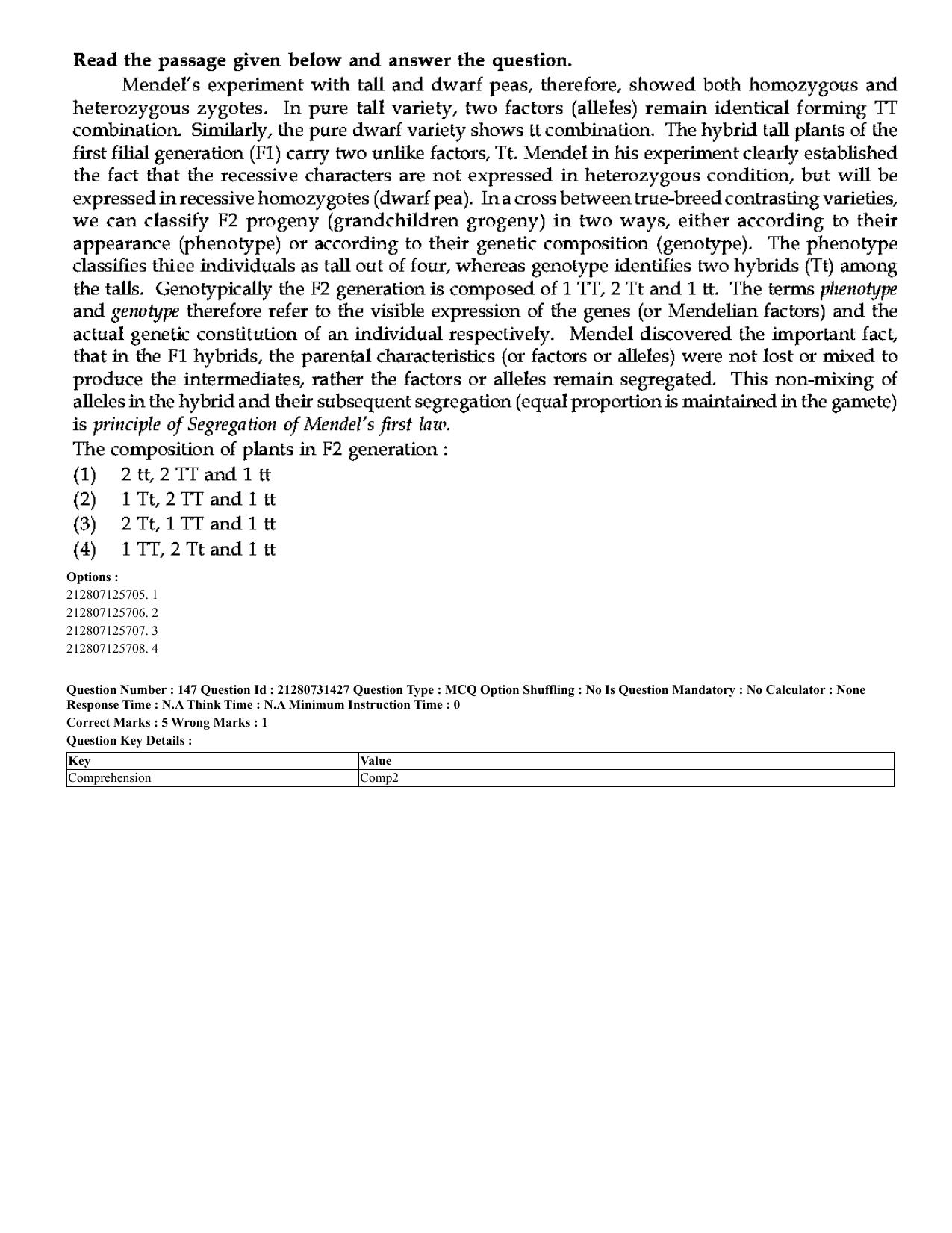 CUET 2023 English Hindi Shift 3 Question Papers - Page 121