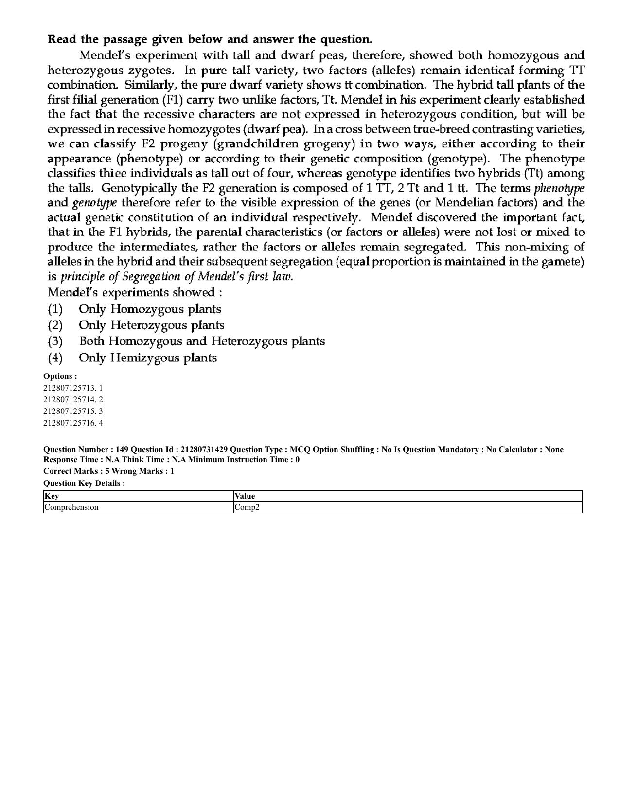 CUET 2023 English Hindi Shift 3 Question Papers - Page 125