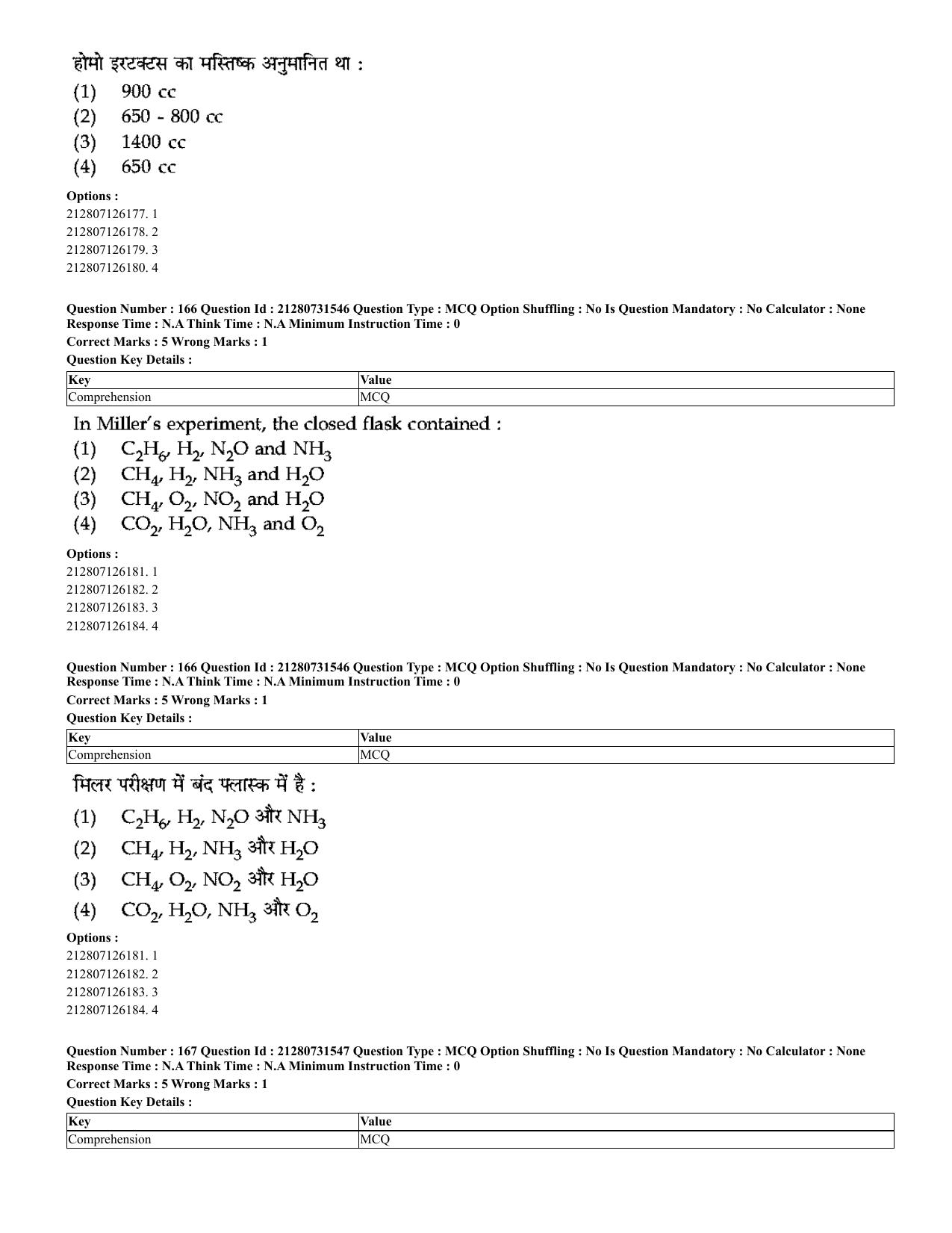 CUET 2023 English Hindi Shift 3 Question Papers - Page 140