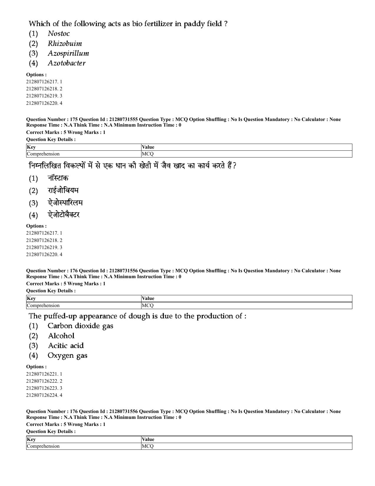 CUET 2023 English Hindi Shift 3 Question Papers - Page 148