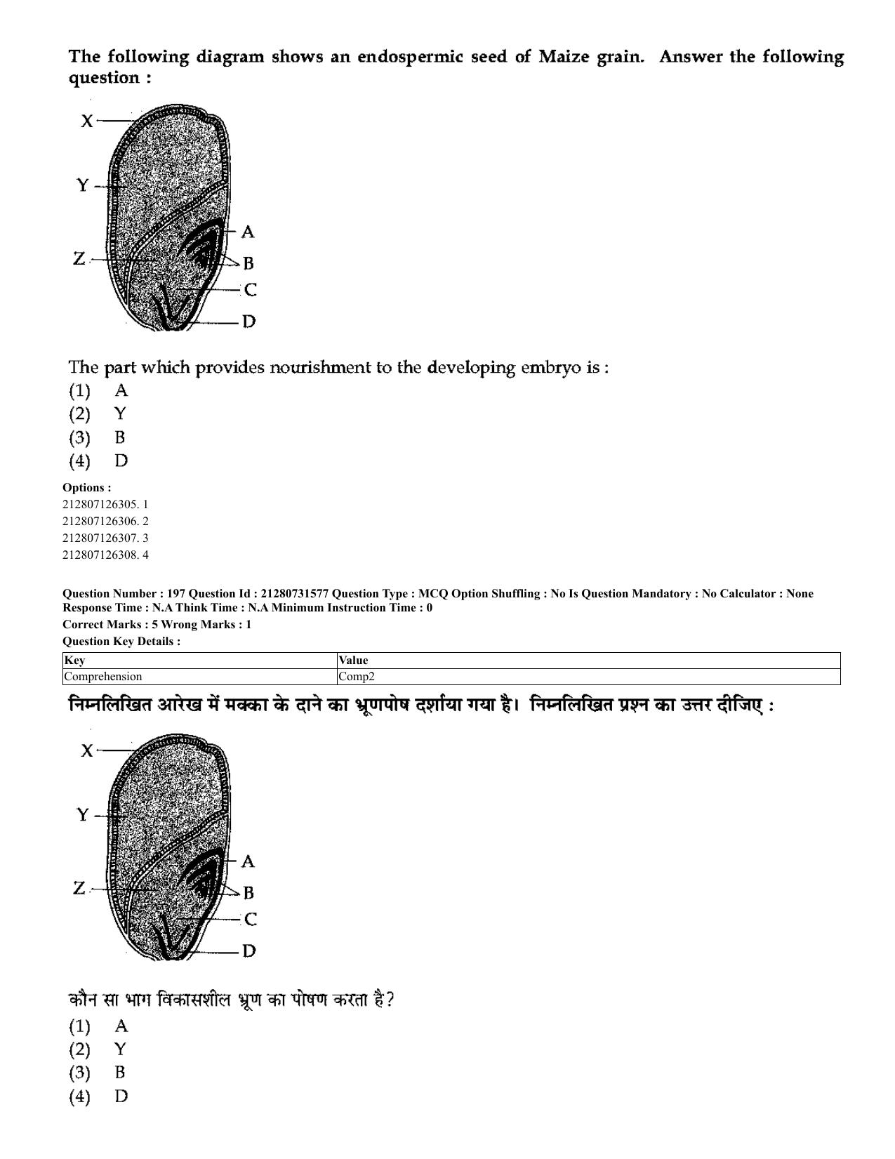 CUET 2023 English Hindi Shift 3 Question Papers - Page 172
